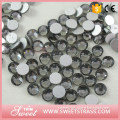 SS10 black shadow color glass crystal beads non hotfix rhinestone in bulk selling